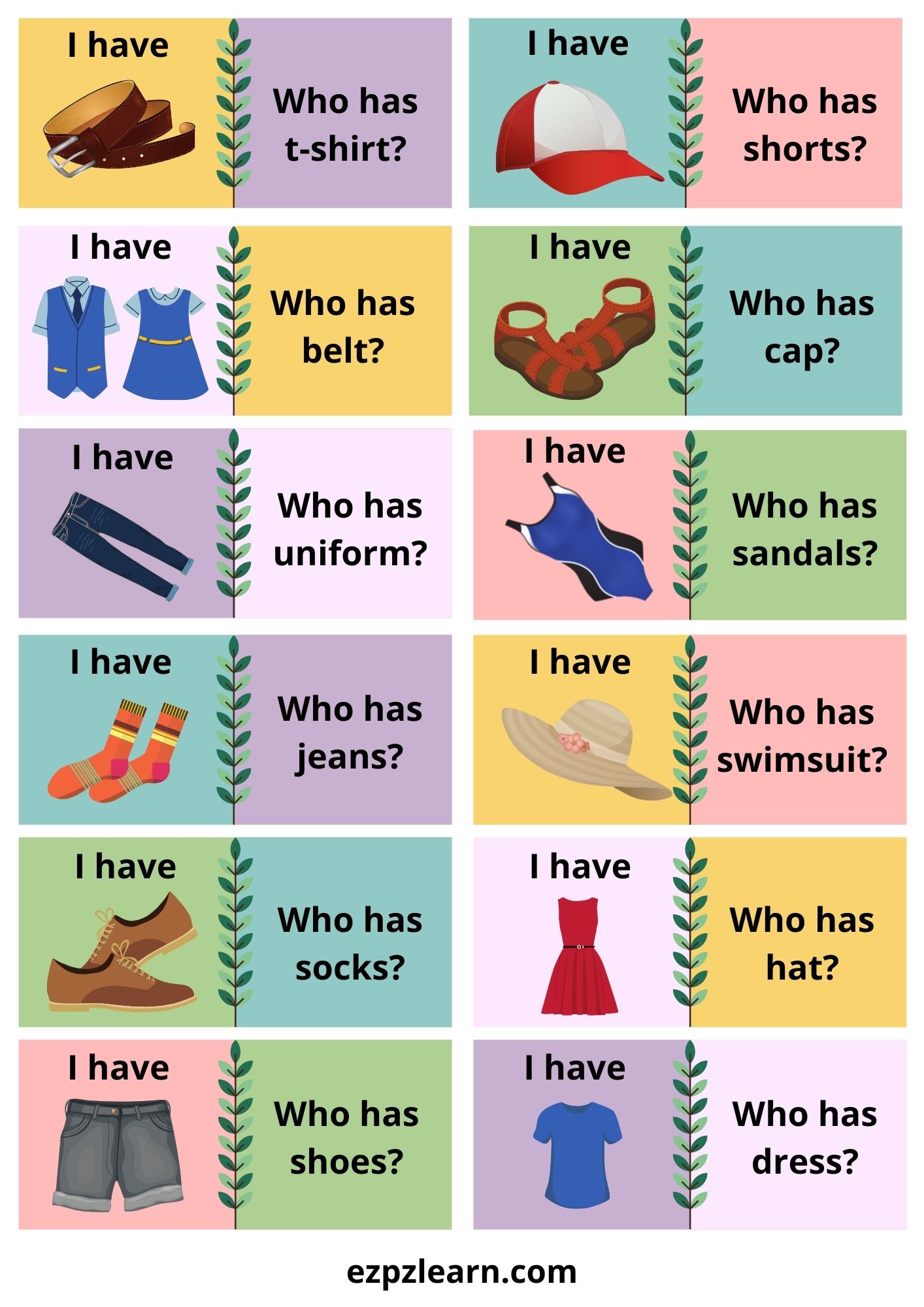 Clothes Who Has Game